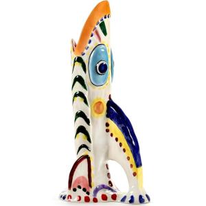 imageFlower Vase  Sicily by Ottolenghi  Colorful Head Stoneware Home Decor Living Room for Coffee Table Kitchen Decorations  Modern Entryway Table Decor or for Shelves  Unique Centerpiece VasesHigh fish