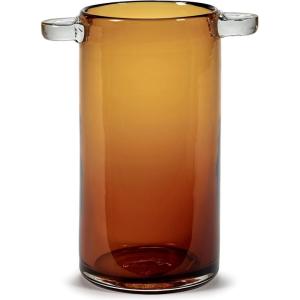 imageFlower Vase  Wind ampamp Fire Collection by Marie Michielssen  Home Decor Living Room for Coffee Table Kitchen Decorations  Modern Entryway Table Decor or for Shelves Amber LargeAmber