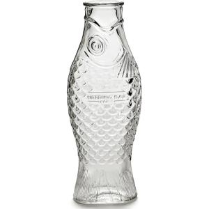 imageGlass Water Pitcher  Fish ampamp Fish glassware by Paola Navone  Wine Carafe Decanter 2874 fl oz  Clear Bottle Container for hot and cold Drinks  Beverage Dispenser for Fridge  Suitable as VaseCarafe Clear