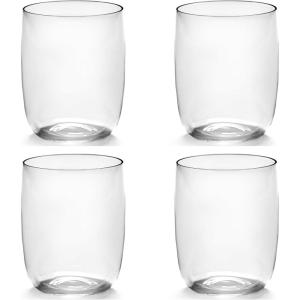 imageLarge Drinking Glasses Set of 4  Passepartout glassware by Vincent Van Duysen  Clear Water Glass Cups without Lids  Home Essentials Kitchen  Suitable for Beer Juice CoffeeLarge