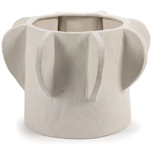 imageMolly Flower Pot  OffWhite Stoneware with Matte Finish  Modern Home Decor for Living Room ampamp Table  Indoor Planter for Houseplants LargeLarge