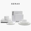 image12Piece Dinnerware Set for 4  Base tableware by Piet Boon  4 Small White 4 Plates 4 Pasta Bowls  Porcelain Home Kitchen Essentials Sets  Dishware and Dishes  Utensils