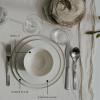 image12Piece Dinnerware Set for 4  Cena by Vincent Van Duysen  4 Small Ivory White Plates 4 Large Plates 4 Pasta Bowls  Porcelain Tableware Home Kitchen Essentials Sets  Dishware and Dishes