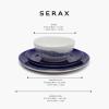 image12Piece Dinnerware Set for 4  Feast tableware by Ottolenghi  4 Blue White Dinner Plates 4 Bowls 4 Starter Plates  Stoneware Home Kitchen Essentials Sets  Dishware and DishesDinnerware set blue white