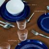 image12Piece Dinnerware Set for 4  Feast tableware by Ottolenghi  4 Blue White Dinner Plates 4 Bowls 4 Starter Plates  Stoneware Home Kitchen Essentials Sets  Dishware and DishesDinnerware set blue white
