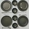 image12Piece Dinnerware Set for 4  Inku Tableware by Sergio Herman  4 Small Green Plates 4 Large Plates 4 Pasta Bowls  Stoneware Home Kitchen Essentials Sets  Dishware and Dishes  Utensils