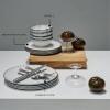 image12Piece Dinnerware Set for 4  Inku Tableware by Sergio Herman  4 Small White Plates 4 Large Plates 4 Pasta Bowls  stoneware dinnerware set  Kitchen Essentials Sets  kitchen and dining
