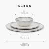 image12Piece Dinnerware Set for 4  Inku Tableware by Sergio Herman  4 Small White Plates 4 Large Plates 4 Pasta Bowls  stoneware dinnerware set  Kitchen Essentials Sets  kitchen and dining