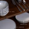 image12Piece Dinnerware Set for 4  Inku Tableware by Sergio Herman  4 Small White Plates 4 Large Plates 4 Pasta Bowls  stoneware dinnerware set  Kitchen Essentials Sets  kitchen and dining