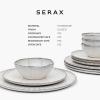 image12Piece Dinnerware Set for 4  Inku Tableware by Sergio Herman  4 Small White Plates 4 Large Plates 4 Pasta Bowls  stoneware dinnerware set  Kitchen Essentials Sets  kitchen and dining