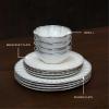 image12Piece Dinnerware Set for 4  Inku Tableware by Sergio Herman  4 Small White Plates 4 Large Plates 4 Pasta Bowls  stoneware dinnerware set  Kitchen Essentials Sets  kitchen and dining