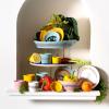 imageBlue Serving Plate with White Bottom  Feast tableware by Ottolenghi  Serving Tray Dish Set for 1  Stoneware Microwave Safe Plates  Dinnerware Sets for Home PartyDinner Plate White Bottom