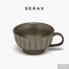 imageCappuccino Cups  Inku Tableware van Sergio Herman  4 Stoneware Coffee Mugs in white  Reusable for hot flavored Coffee  Mug Set for at Home or to go  Espresso Latte  Kitchen SetGreen