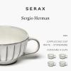 imageCappuccino Cups  Inku Tableware van Sergio Herman  4 Stoneware Coffee Mugs in white  Reusable for hot flavored Coffee  Mug Set for at Home or to go  Espresso Latte  Kitchen SetWhite