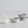 imageCappuccino Cups  Inku Tableware van Sergio Herman  4 Stoneware Coffee Mugs in white  Reusable for hot flavored Coffee  Mug Set for at Home or to go  Espresso Latte  Kitchen SetWhite
