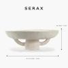 imageDecorative Tray  Earth interior accessories by Marie Michielssen  Paper Mache Table Decor and Food Display  Round Home and Kitchen Organization  Hosting Essentials  White Trays for eatingWhite