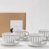 imageSaucers  Inku Tableware van Sergio Herman  Coffee Cup Coasters Set of 4 in White  Kitchen Essentials for Home Decor and Coffee Bar  Cappuccino Cups Espresso Cups and Tea MugsWhite