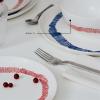imageSmall White Red Food Bowls Set of 4  Feast tableware by Ottolenghi  Stoneware Microwave Safe Bowls  Dish Set Dinnerware Sets for Pasta Noodles Cereal Soup Bowl Serving BowlBowls White Red