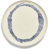 imageWhite Serving Plate with Face  Feast tableware by Ottolenghi  Serving Tray Dish Set for 1  Stoneware Microwave Safe Plates  Dinnerware Sets for Home PartyWhite swirl  blue stripes
