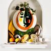 imageWhite Serving Plate with Face  Feast tableware by Ottolenghi  Serving Tray Dish Set for 1  Stoneware Microwave Safe Plates  Dinnerware Sets for Home PartyWhite with face