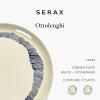 imageWhite Serving Plate with Face  Feast tableware by Ottolenghi  Serving Tray Dish Set for 1  Stoneware Microwave Safe Plates  Dinnerware Sets for Home PartyWhite swirl  blue stripes
