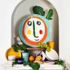 imageWhite Serving Plate with Face  Feast tableware by Ottolenghi  Serving Tray Dish Set for 1  Stoneware Microwave Safe Plates  Dinnerware Sets for Home PartyBlue with face