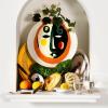 imageWhite Serving Plate with Face  Feast tableware by Ottolenghi  Serving Tray Dish Set for 1  Stoneware Microwave Safe Plates  Dinnerware Sets for Home PartyWhite with face