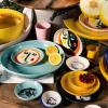 imageWhite Serving Plate with Face  Feast tableware by Ottolenghi  Serving Tray Dish Set for 1  Stoneware Microwave Safe Plates  Dinnerware Sets for Home PartyWhite with face