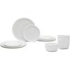 image12Piece Dinnerware Set for 4  Base tableware by Piet Boon  4 Small White 4 Plates 4 Pasta Bowls  Porcelain Home Kitchen Essentials Sets  Dishware and Dishes  Utensils