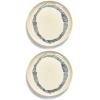 imageWhite Serving Plate with Face  Feast tableware by Ottolenghi  Serving Tray Dish Set for 1  Stoneware Microwave Safe Plates  Dinnerware Sets for Home PartyWhite swirl  blue stripes