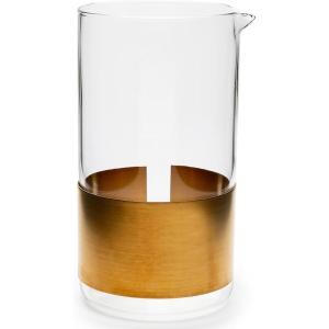 imageCopper Glass Water Pitcher  Copper chemistry glassware by Niels Datema  Wine Carafe Decanter  Clear Bottle Container for cold Drinks  Beverage Dispenser for Fridge  Replacement