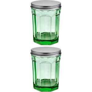 imageMedium Jar with Lid  Fish ampamp Fish glassware by Paola Navone  Green Jar with Lid  Kitchen Storage Accessories