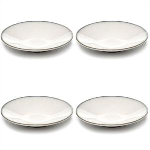 imageSaucers  Inku Tableware van Sergio Herman  Coffee Cup Coasters Set of 4 in White  Kitchen Essentials for Home Decor and Coffee Bar  Cappuccino Cups Espresso Cups and Tea MugsWhite