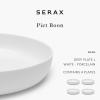 imagePasta Bowls Dinnerware Set  Base tableware by Piet Boon  Deep Salad and Soup Plates Set of 4 White Bowls  Porcelain Serving Dish Set  Microwave safe Kitchen Dishware  Dinner