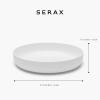 imagePasta Bowls Dinnerware Set  Base tableware by Piet Boon  Deep Salad and Soup Plates Set of 4 White Bowls  Porcelain Serving Dish Set  Microwave safe Kitchen Dishware  Dinner