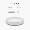 imagePasta Bowls Dinnerware Set  Base tableware by Piet Boon  Deep Salad and Soup Plates Set of 4 White Bowls  Porcelain Serving Dish Set  Microwave safe Kitchen Dishware  Dinner