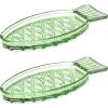 imageServing Dish  Fish ampamp Fish Glassware by Paola Navone  Green Serving Tray  Hosting Essentials  Trays for Serving Food